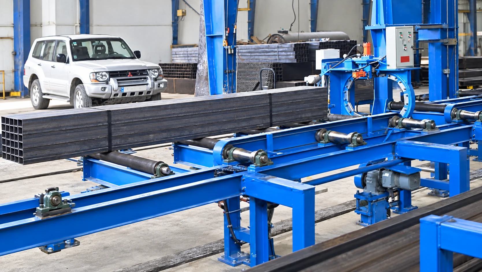 Tube transfer and handling section