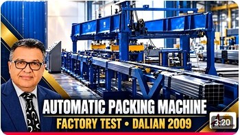 Automatic packing machine factory test at Dalian Field in 2009