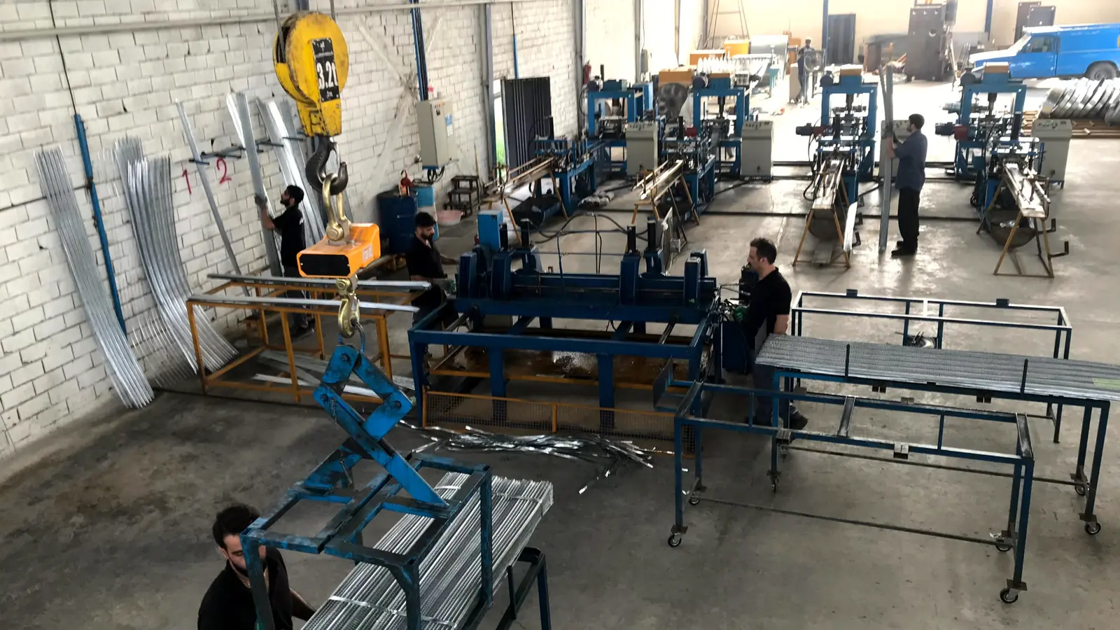Dezhgostar Jooybar Steel production hall and equipment