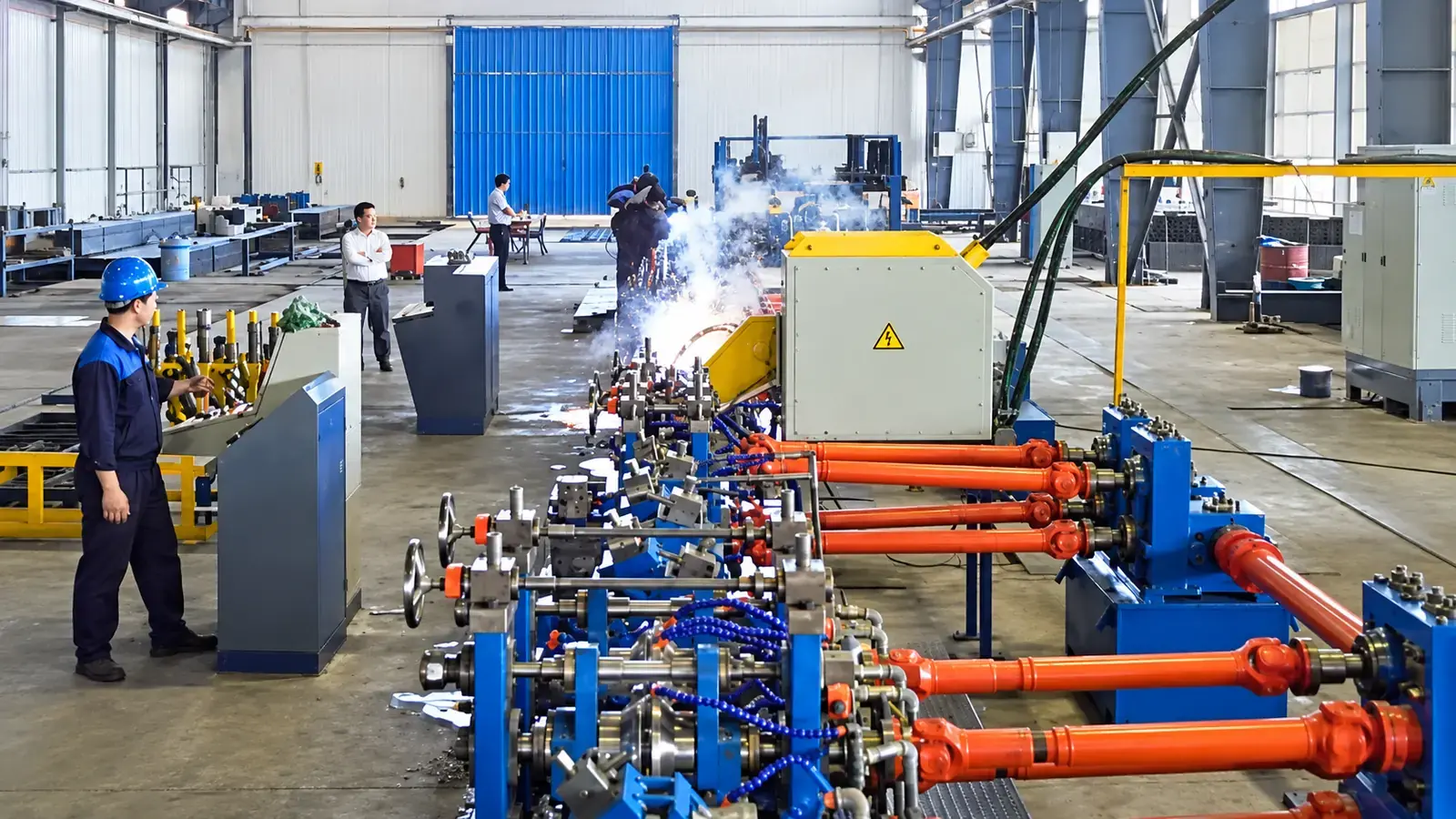 Direct-forming steel tube production line at Jooybar Louleh